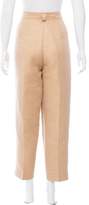 Thumbnail for your product : Trussardi Linen-Blend High-Rise Pants w/ Tags