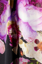 Thumbnail for your product : Giambattista Valli Floral-print silk-charmeuse maxi skirt