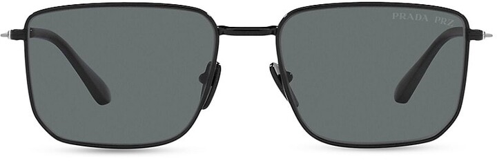 Prada Semi-Rimless Square Sunglasses - ShopStyle