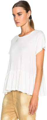 The Great Ruffle Tee in Washed White | FWRD