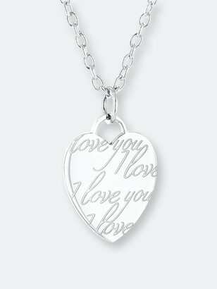 Jewels Obsession I Love My Emt Necklace 14K Rose Gold-plated 925 Silver I Love My EMT Pendant with 16 Necklace 
