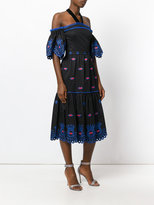 Thumbnail for your product : Temperley London Calligraphy off shoulder dress