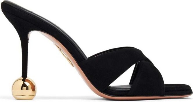 aquazzura mules flat