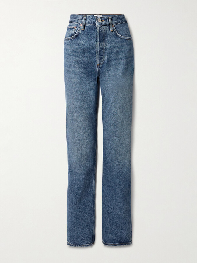 AGOLDE Kelly High-rise Straight-leg Jeans - Blue