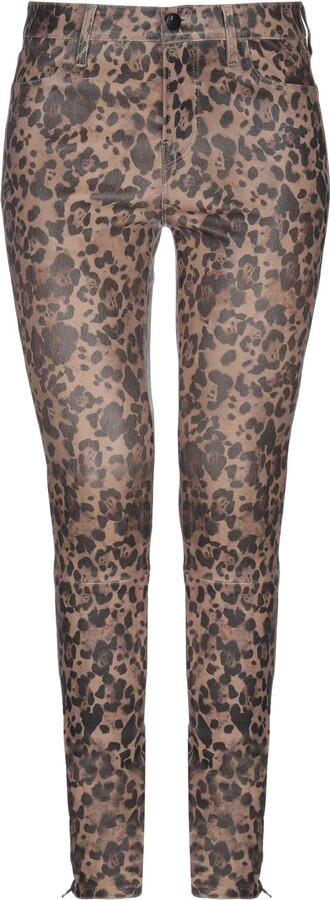 Leopard Print Leather Pants | ShopStyle