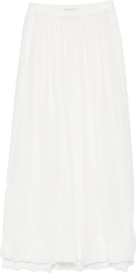 Forte Forte Lace-Trim Skirt