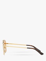 Thumbnail for your product : Vogue VO4083S Women's Rectangular Sunglasses, Gold/Orange