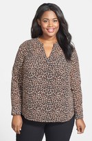Thumbnail for your product : Vince Camuto Leopard Print Tunic (Plus Size)