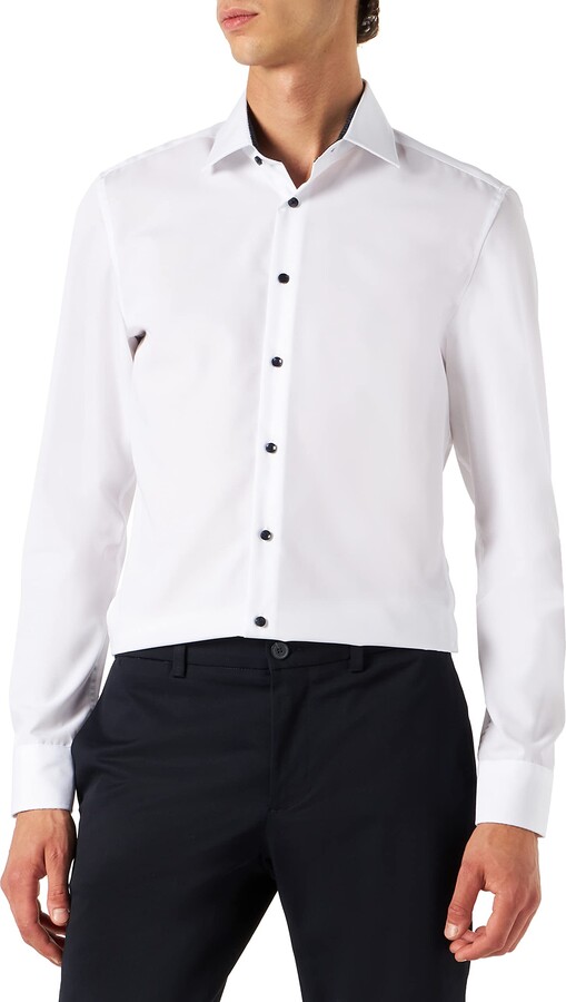 Seidensticker Men's Herren Business Hemd Shaped Fit – Bügelfreies Formal  Shirt - ShopStyle