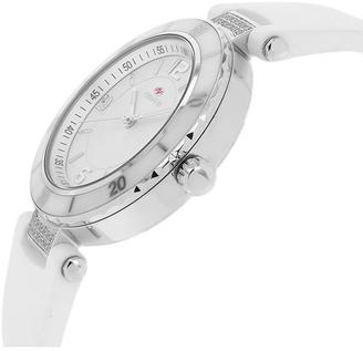 Seapro SP6410 Women's Seductive White Silicone Watch with Crystal Accents