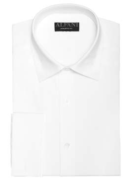Alfani AlfaTech by Men's Athletic Fit Bedford Cord Dress Shirt, Created For Macy's