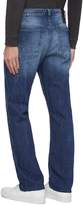 Thumbnail for your product : Denham Jeans Raw cuff paint splatter jeans
