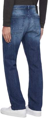 Denham Jeans Raw cuff paint splatter jeans