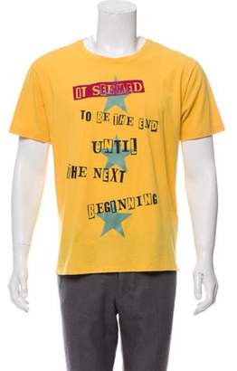 Valentino Jamie Reid Poem Graphic T-Shirt w/ Tags yellow Jamie Reid Poem Graphic T-Shirt w/ Tags