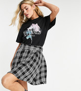 Thumbnail for your product : Wednesday's Girl mini pleated skirt in vintage check