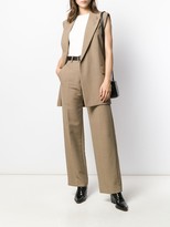 Thumbnail for your product : AMI Paris Half-Lined Sleeveless Long Jacket