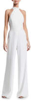 Thumbnail for your product : Jay Godfrey Meghan Halter-Neck Cutout Crepe Jumpsuit