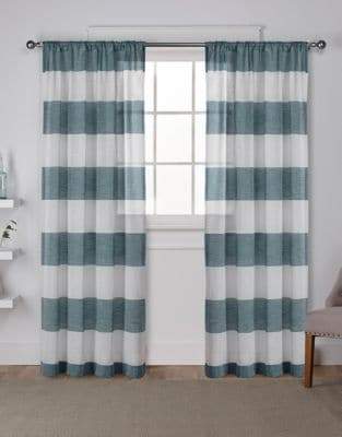 Home Outfitters Set of 2 96In Exclusive Home Darma Rod Pocket Curtain Panels