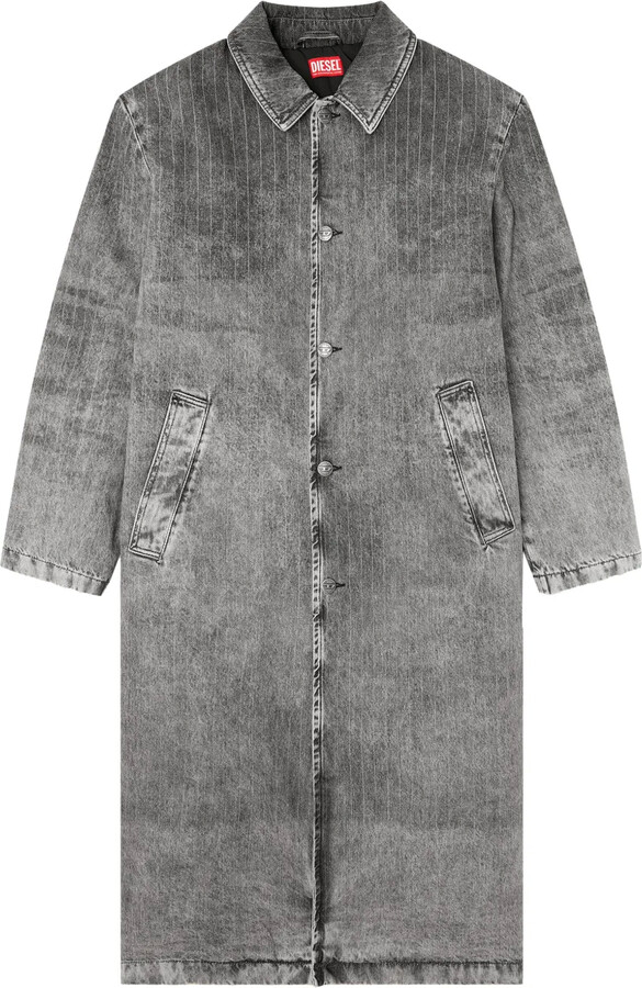 Diesel Denim trench coat ShopStyle