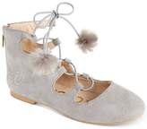 Thumbnail for your product : Sam Edelman Felicia Stella Pom Pom Lace-Up Flats, Little Girls and Big Girls
