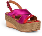 Thumbnail for your product : Lanvin Satin Wedge Espadrille Sandals