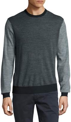 Toscano Men's Colorblocked Crewneck Sweater