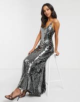 Thumbnail for your product : ASOS Tall DESIGN Tall cami embellished maxi dress