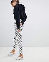 Thumbnail for your product : Missguided Polka Dot High Waist PANTS