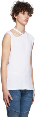 Balmain White Cotton T-Shirt