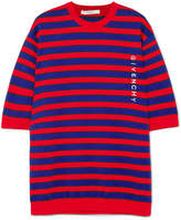 Givenchy - Striped Cotton-blend Sweater - Red