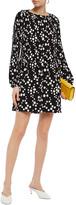 Thumbnail for your product : Maje Rockiz Pleated Floral-print Crepe Mini Dress