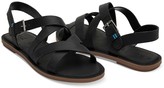 Thumbnail for your product : Toms Black Leather Women's Sicily Sandals
