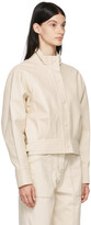 Thumbnail for your product : LVIR Off-White Faux-Leather Jacket