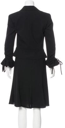 Valentino Virgin Wool Skirt Suit