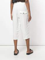 Thumbnail for your product : Aleksandr Manamis cropped high waisted trousers