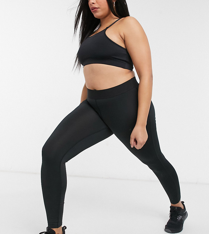 Only Play Plus Only Play Curvy workout legging in black - ShopStyle