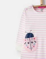 Thumbnail for your product : Joules Gracie Applique Babygrow in Neon Mauve
