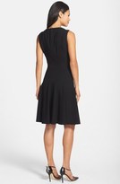 Thumbnail for your product : Elie Tahari 'Patti' Mesh Inset Colorblock Fit & Flare Dress