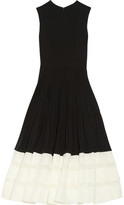 Thumbnail for your product : Alexander McQueen Pleated jersey-crepe and organza dress