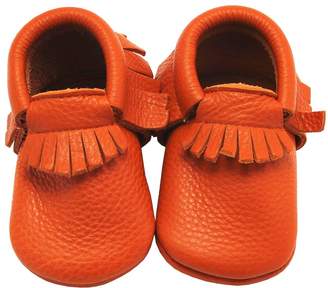 Mejale Baby Soft Soled Leather Moccasin Tassels Slip-on Infant Toddler Shoes Pre-walker(,3-6 months)