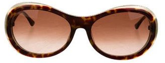 Judith Leiber Embellished Oversize Sunglasses