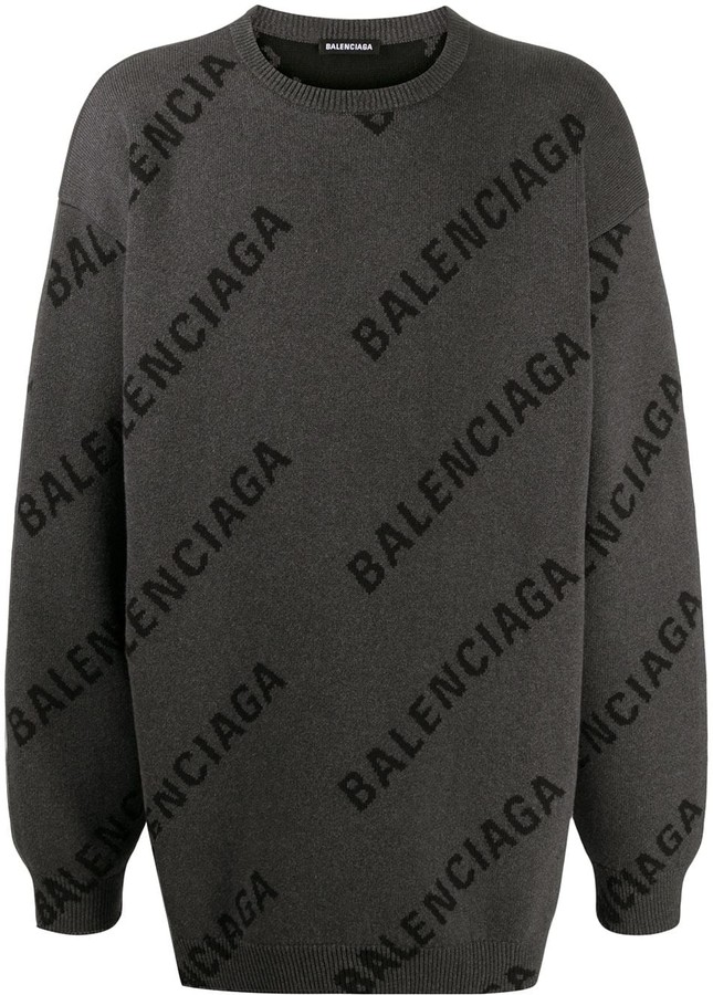 Balenciaga Gray Men's Sweaters | Shop the world's largest collection of  fashion | ShopStyle