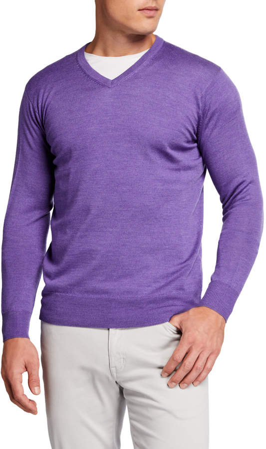 Peter Millar Men's Crown Soft V-Neck Sweater - ShopStyle