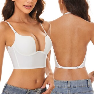 Low Back Bra Push-up Multiway Convertible T-shirt Bra Wire Lifting