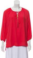 Thumbnail for your product : MICHAEL Michael Kors Long Sleeve Peasant Top Red Long Sleeve Peasant Top