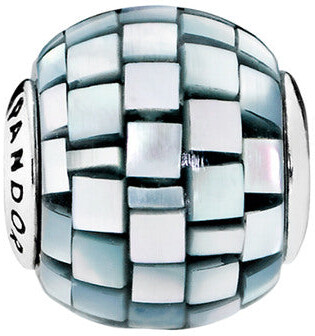 Pandora Essence Collection Silver Mother-of-Pearl Greyish Blue Mosaic  Balance - ShopStyle Bracelets