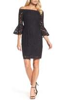 Thumbnail for your product : Adrianna Papell Off the Shoulder Lace Sheath Dress