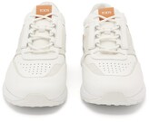 Thumbnail for your product : Tod's Leather, Mesh And Suede Trainers - White
