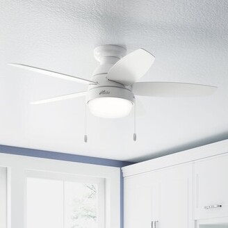 Blade Flush Mount Ceiling Fan With Pull