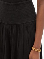 Thumbnail for your product : Anaak Anneka Shirred-waist Cotton-gauze Culottes - Black